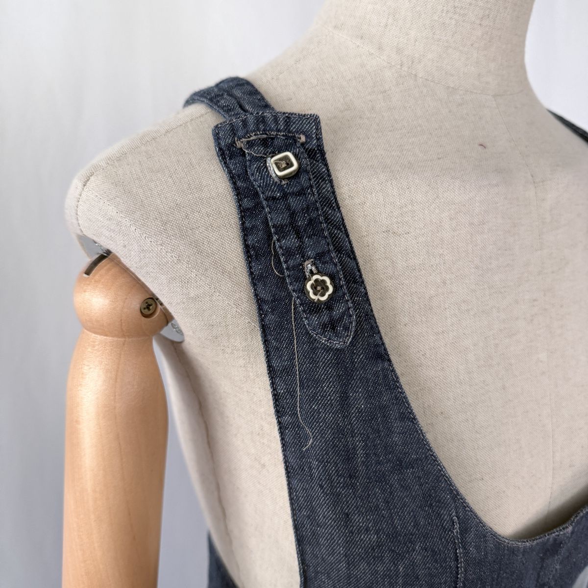 Tute: ECHAPPEES BELLES Linen Denim Romper – Nuovo (secondo la descrizione) da Emmen venduto da Colette-Juliette 4