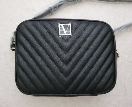Victoria's Secret Tasche Umhängetasche schwarz V-Logo NEU