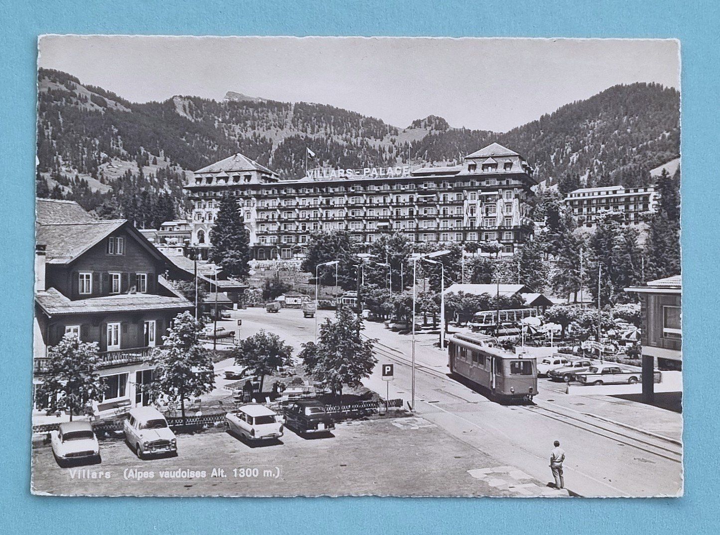 Ansichtskarten: Villars - Hotel Palace - Chemin de Fer BVB – Gebraucht aus Rothrist von RROENK