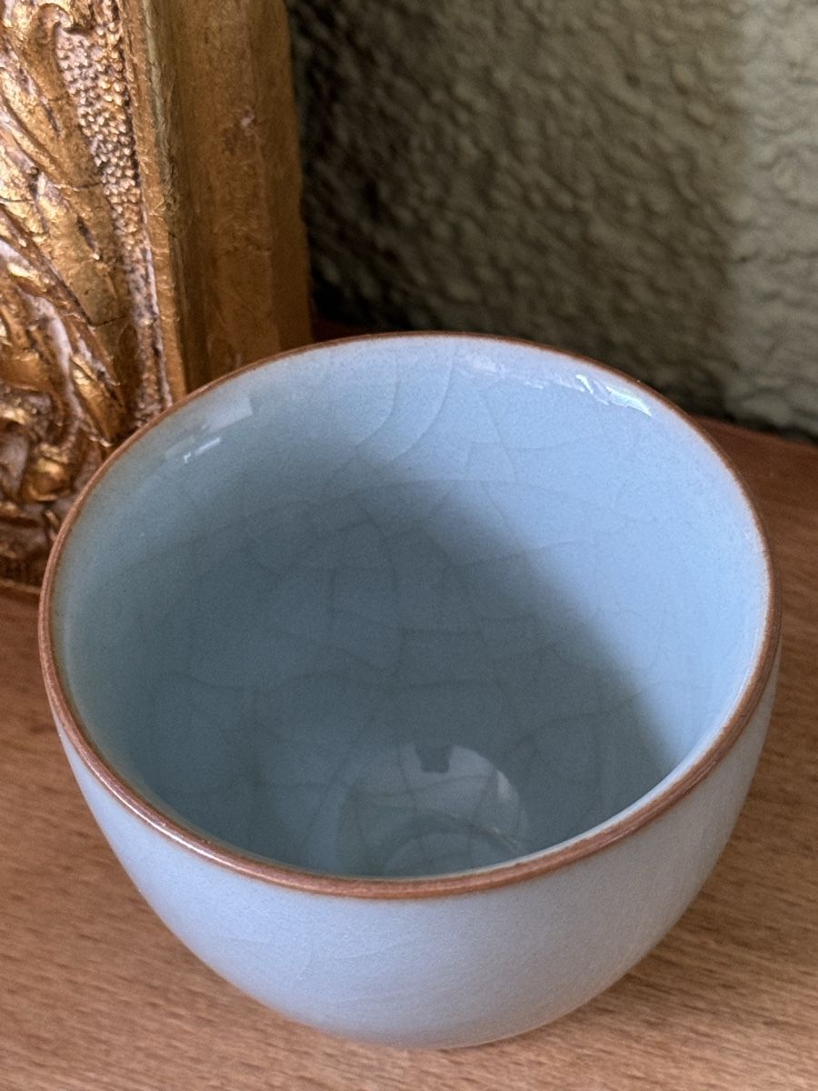 Tazze: Chinese Celadon Crackle Glaze Tea Cup -Original from Peking – Usato da Zürich venduto da olalinda 2