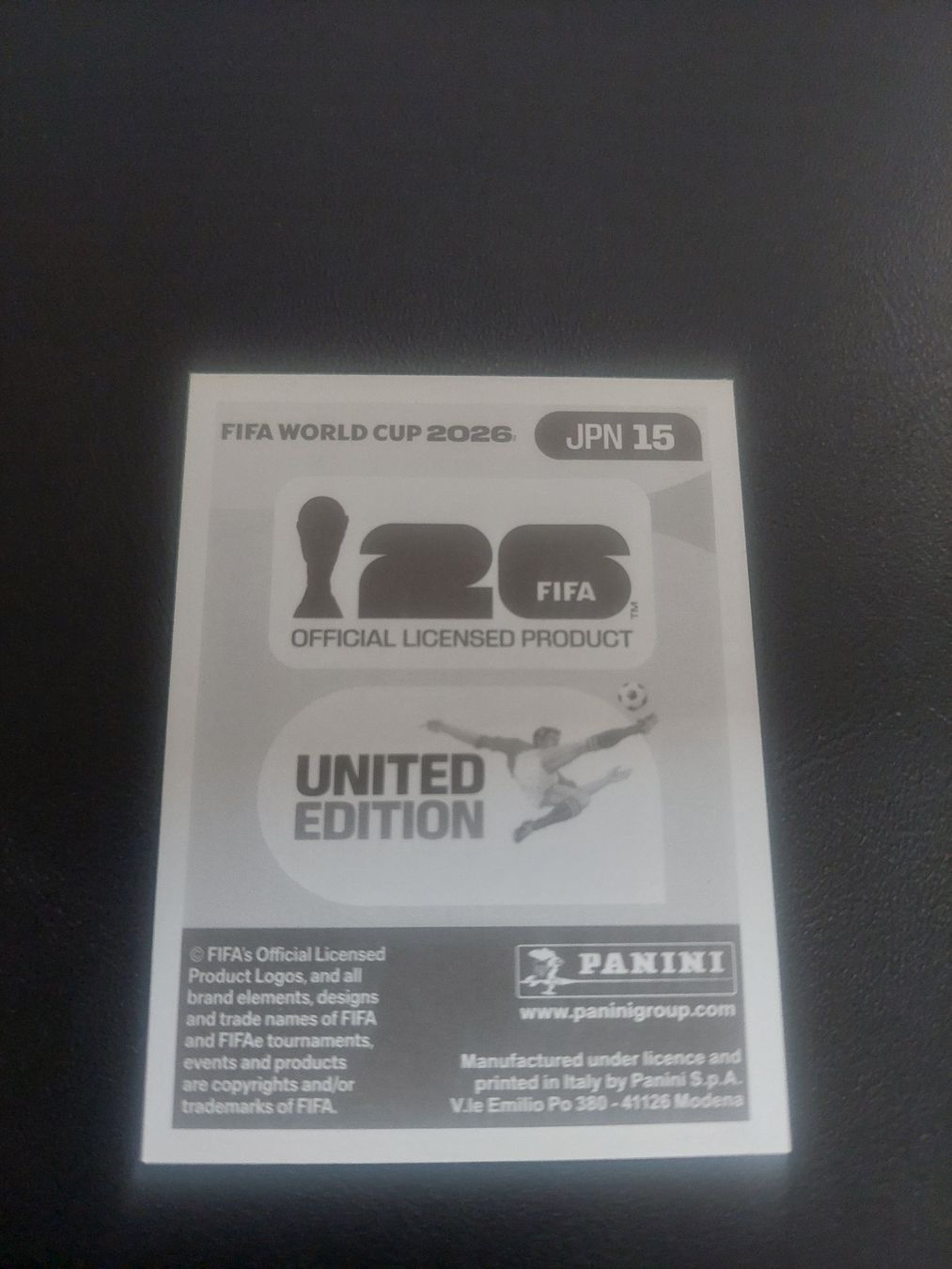 Panini Carte collezionabili: PANINI 2026 - JPN 15 – Usato da Biel/Bienne venduto da Deboma 1