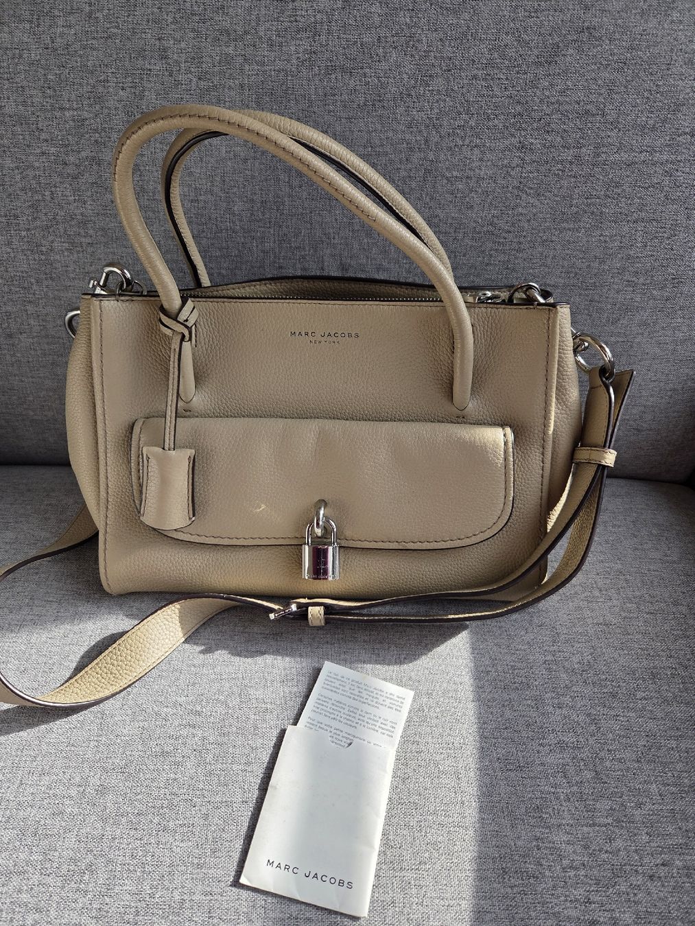 Marc Jacobs Borse da donna: Marc Jacobs Beige Leather Lock That Tote – Usato da Zürich venduto da clo_2hjf