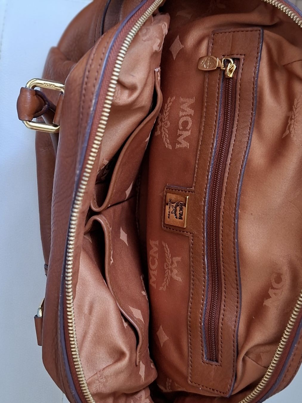 Mcm Borse da donna: Sac MCM Cognac en cuir véritable, – Usato da Renens VD venduto da ser_j2fn