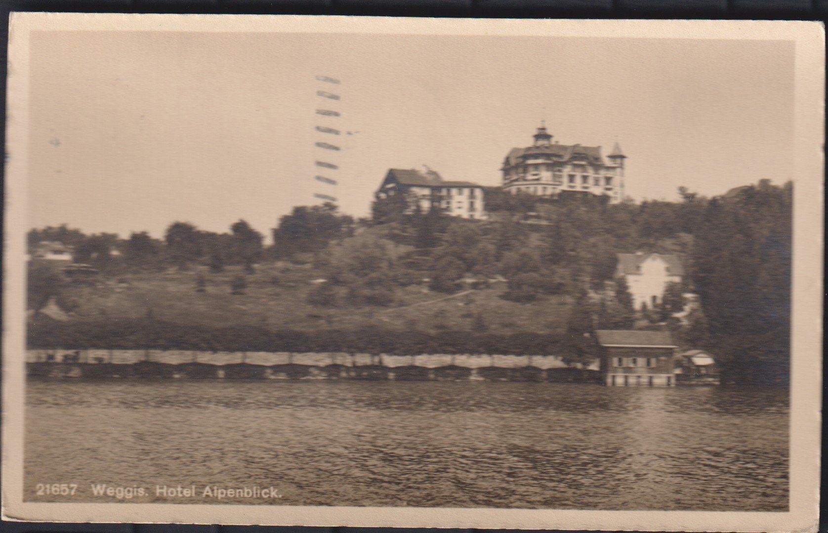 Cartoline postali: Weggis   LU   :   alte Ansichtskarte von 1914 – Usato da Vitznau venduto da Ropaku