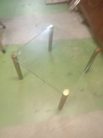 Beistelltisch Marco Zanuso glas und Metall