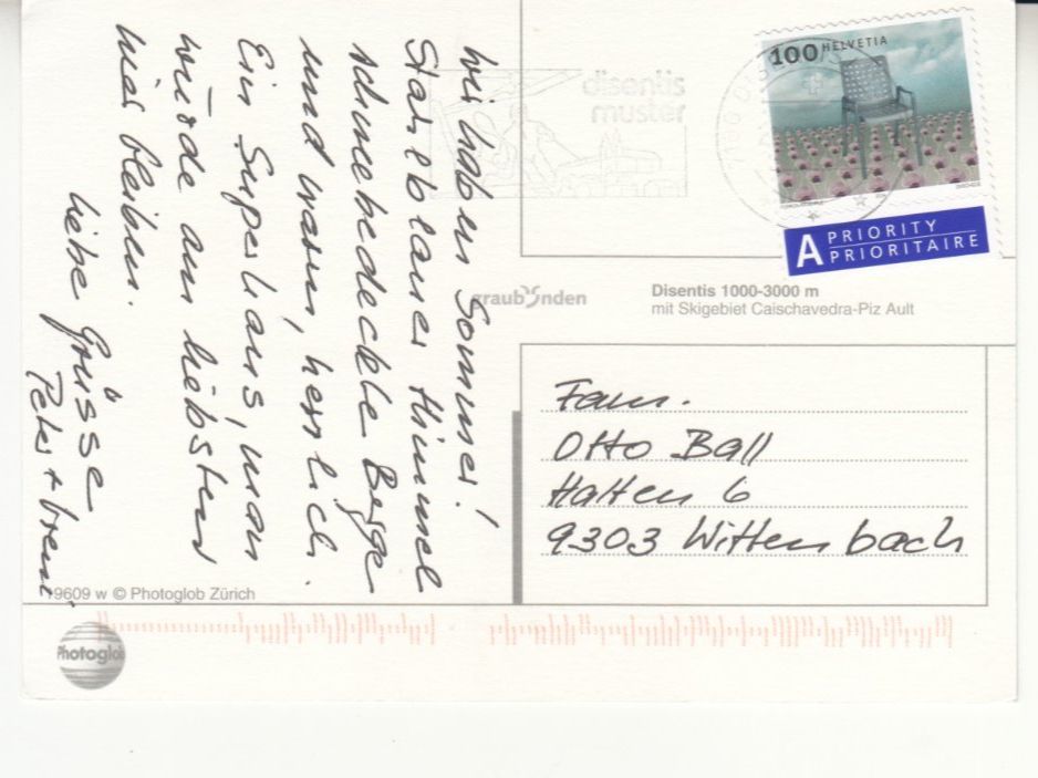 Cartoline postali: Disentis 2004 – Usato da Bürglen TG venduto da StampGraf 1