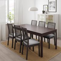 IKEA EKEDALEN Ausziehtisch – dunkelbraun – 180/240 × 90 cm –