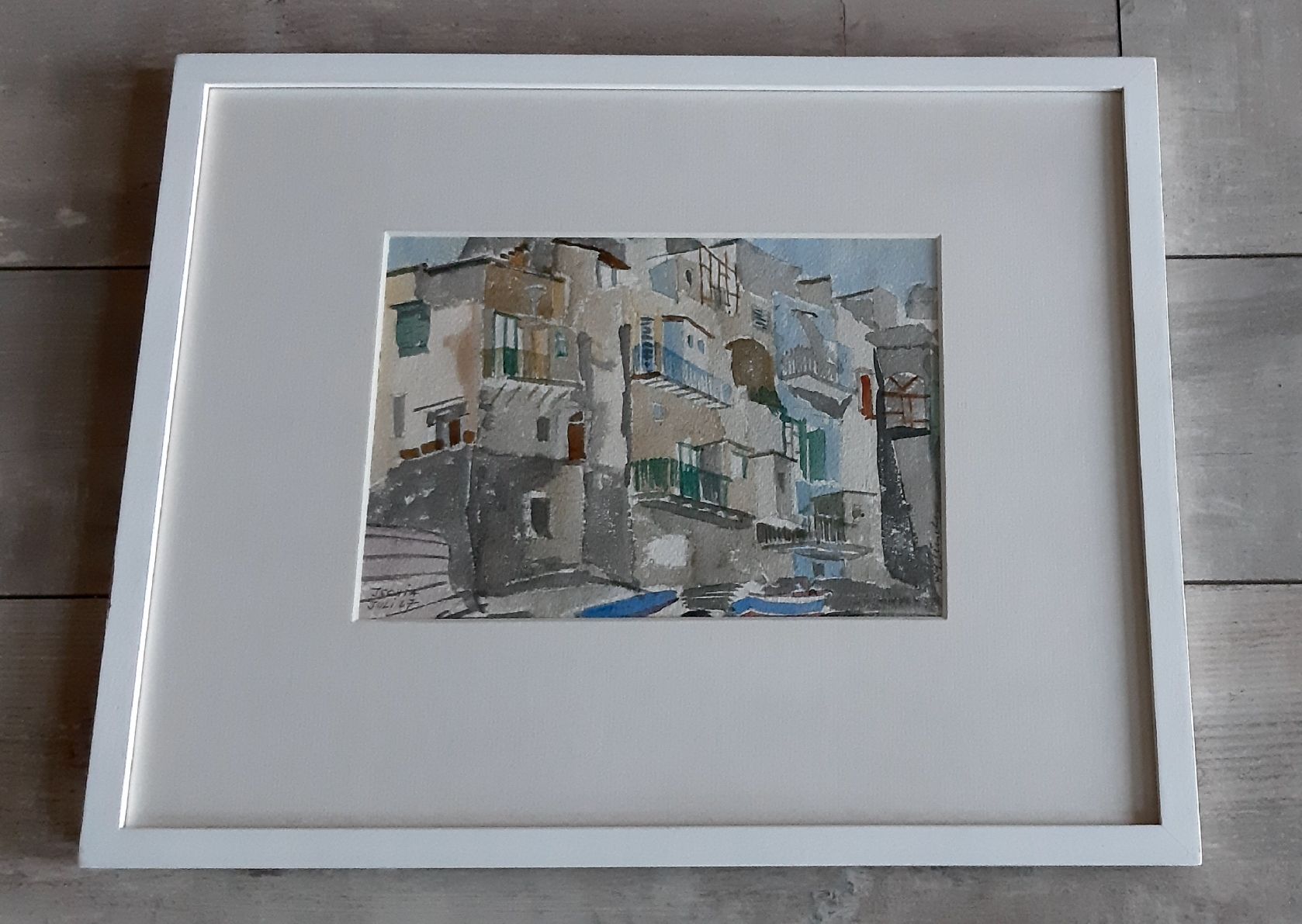 Gemälde: ISCHIA  -  Aquarell  -  Juli 67  -  H.G.Lüscher – Gebraucht aus Tagelswangen von BrigittaC01 1