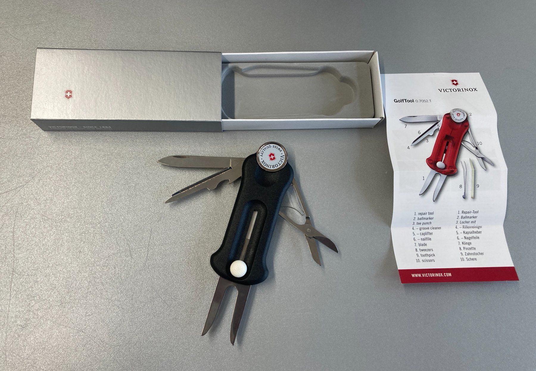 Victorinox Coltelli tascabile: Victorinox Golf Tool schwarz – Nuovo (secondo la descrizione) da Schwyz venduto da chriesibraegel_1291