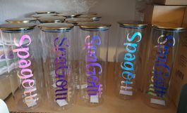 Vorratsglas XXL 2300ml mit Bambusdeckel und Wunschdruck
