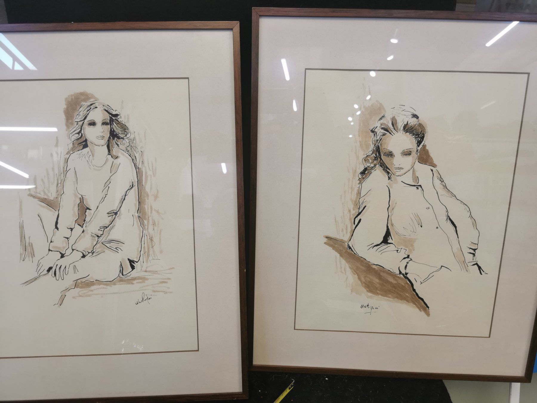 Dipinti: PAIRE DE TABLEAUX SIGNÉS – Usato da Genève venduto da Qanil77 1