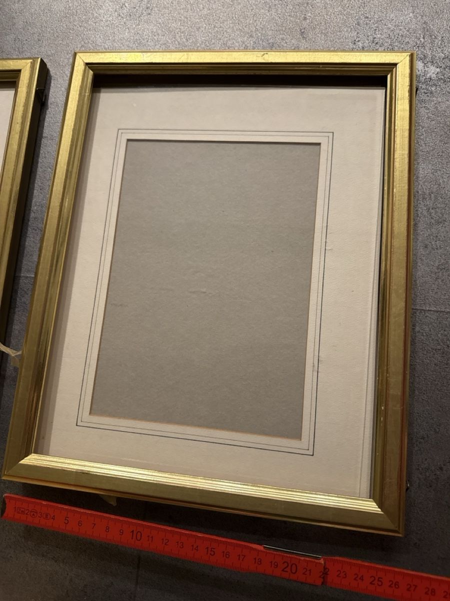 Cornici: 2 Bilderrahmen Gold passepartout gebraucht – Usato da Meienberg venduto da sony252 2