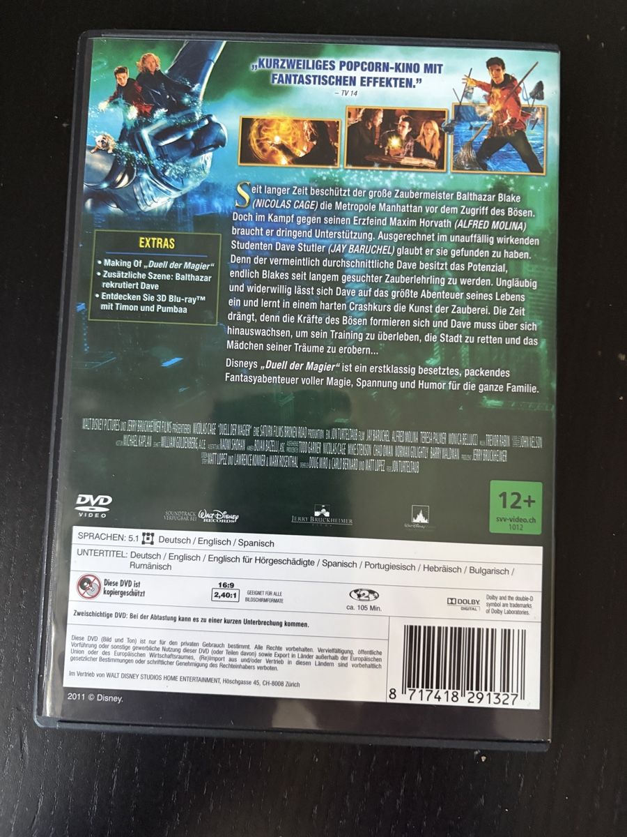 Tutti i DVDs: Duell der Magier DVD – Usato da Fisibach venduto da roma-am 1