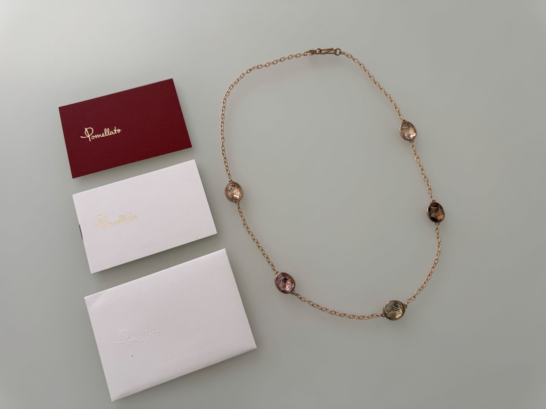 Pomellato Catenine: Long Collier Pomellato Arabesque en Or Rose Mat – Nuovo (secondo la descrizione) da Geneve venduto da iBest 1