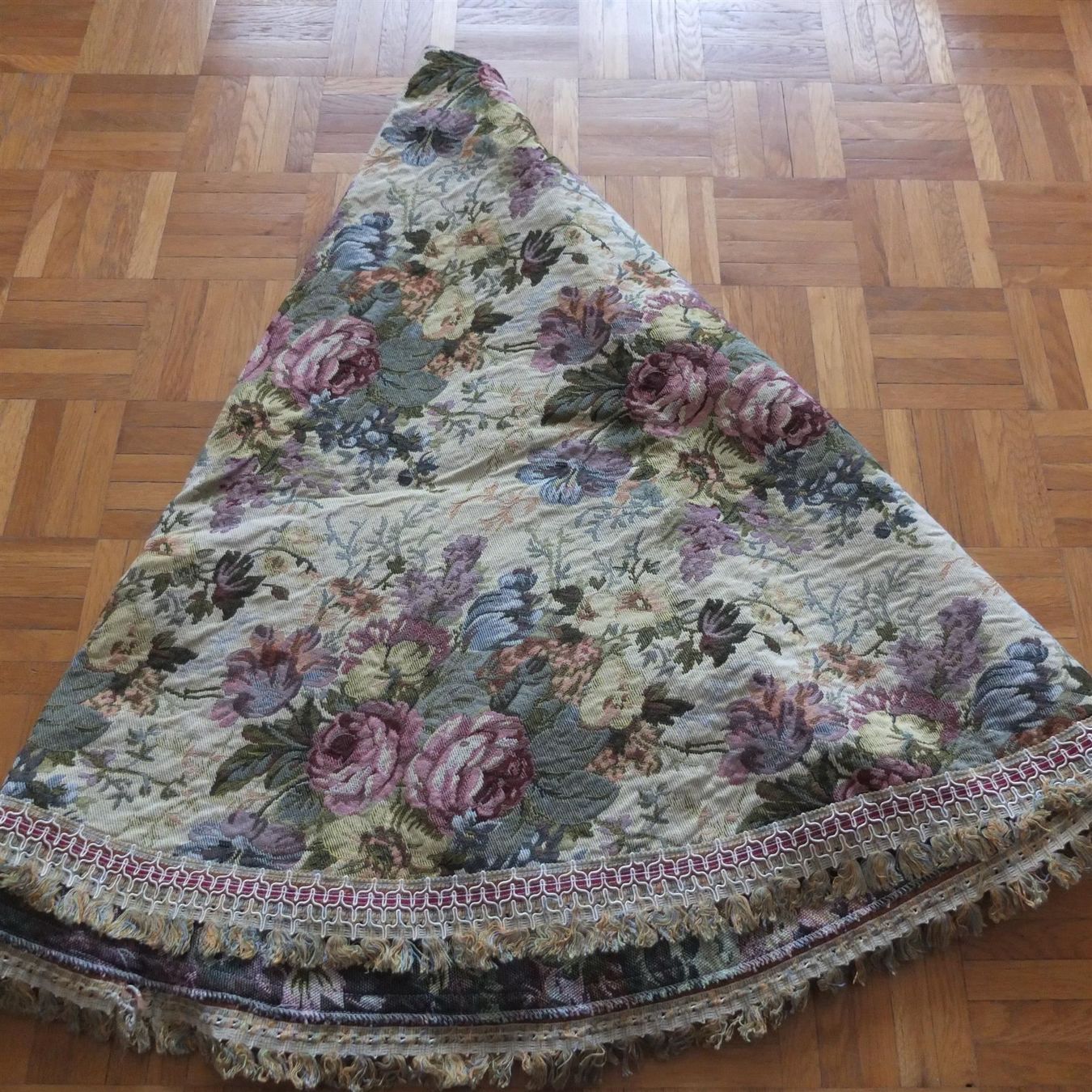 Stoffe: Vintage Goblein Tischdecke Rosen TOP – Gebraucht aus Meyrin von laservette99 4