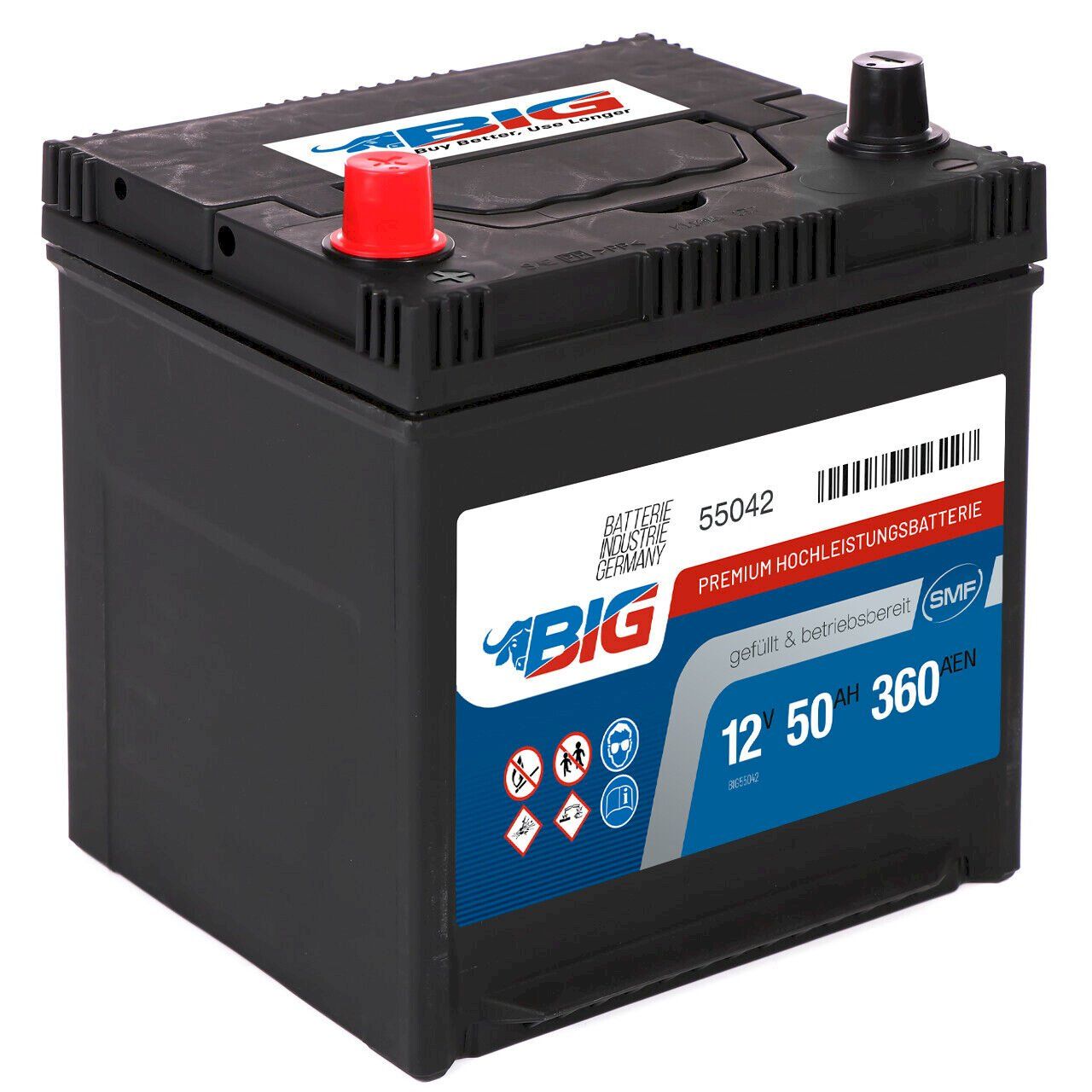 Batterie: BIG Autobatterie 12V 50Ah – Nuovo e nell'imballaggio originale da Bottighofen venduto da zaap 2