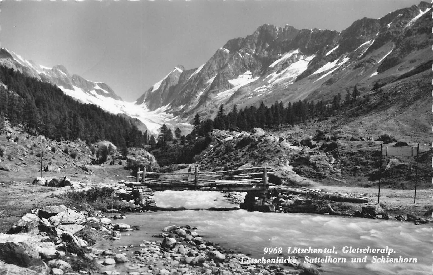 Ansichtskarten: Blatten (VS) Lötschental Gletscheralp – Gebraucht aus Biasca von Blenio71