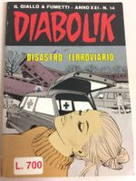 DIABOLIK DISASTRO FERROVIARIO inedito N° 14 ANNO 1983‪ (XXII