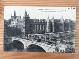 2 antike Postkarten Paris, Conciergerie et le Pont au Change