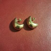 Ohrstecker Halbmond Silber 925 vergoldet guter Zustand
