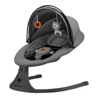 Babyschaukel KINDERKRAFT LUMI 2in1 dark grey neu