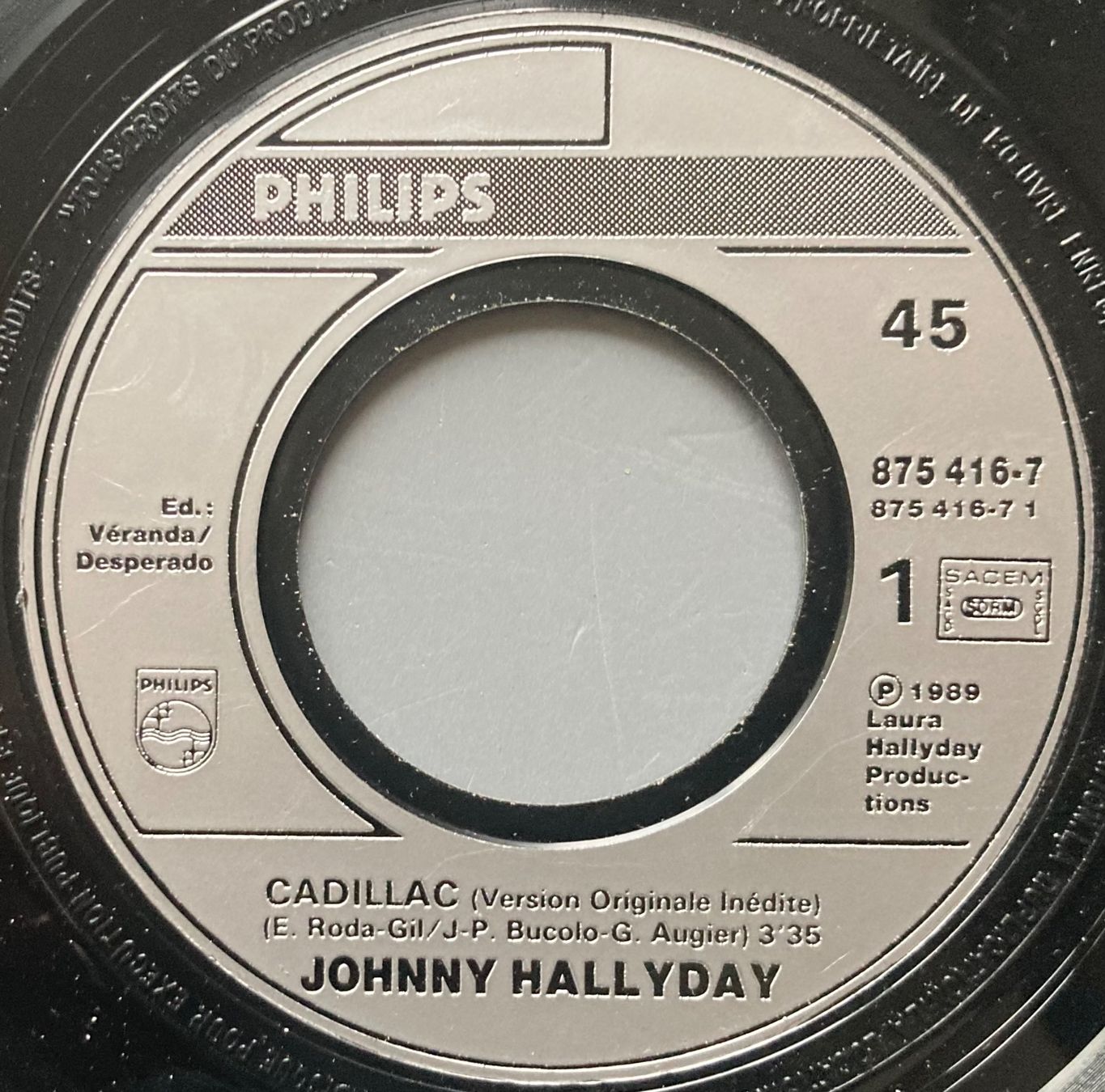Schallplatten: JOHNNY HALLYDAY - CADILLAC – Gebraucht aus Poliez-Pittet von Newtown-Records 2