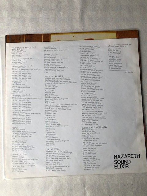 Dischi in vinile: Nazareth – Usato da Aarwangen venduto da Jukebox3 5