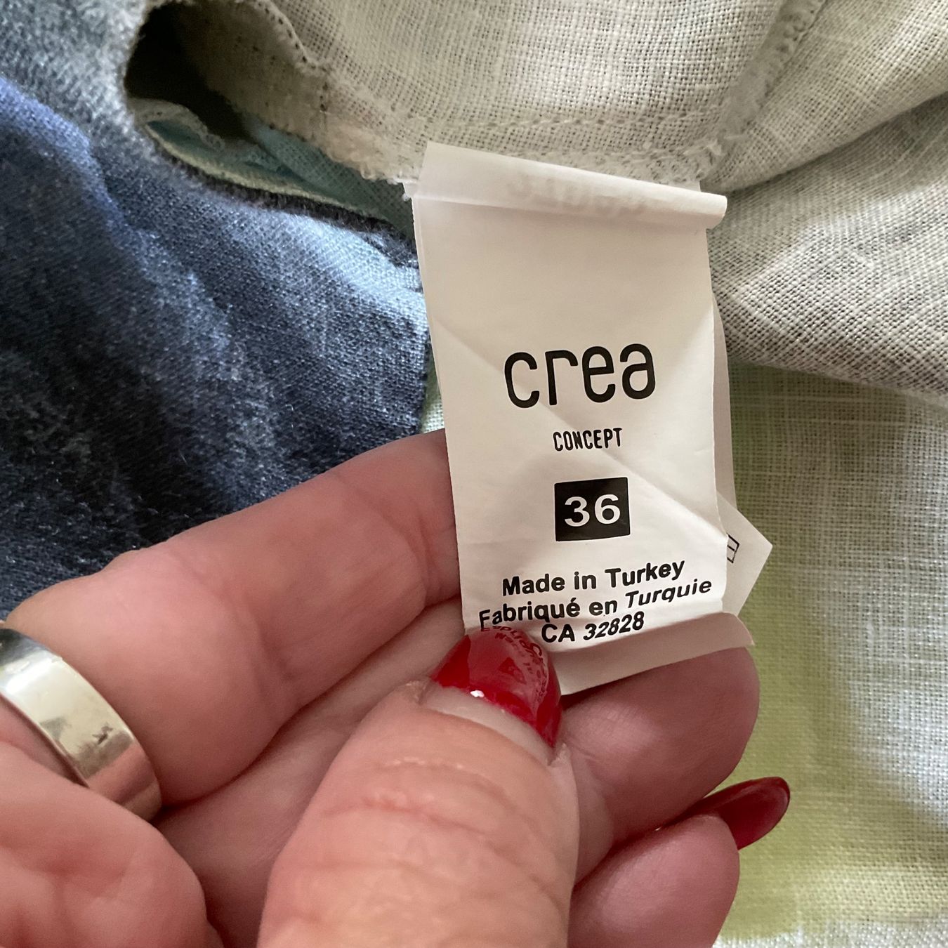 Kleider: Adorable robe 100% lin CRÉA CONCEPT, t. S – Neu (gemäss Beschreibung) aus Genève von Mazelyne 6