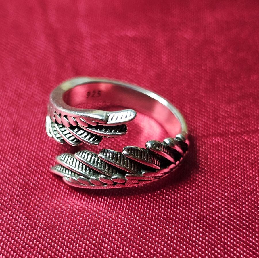 Bagues: Offener Ring Flügel, 925 versilbert – Neuf (Voir description) à Grenchen par maretop