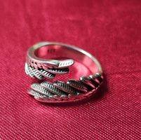 Offener Ring Flügel, 925 versilbert