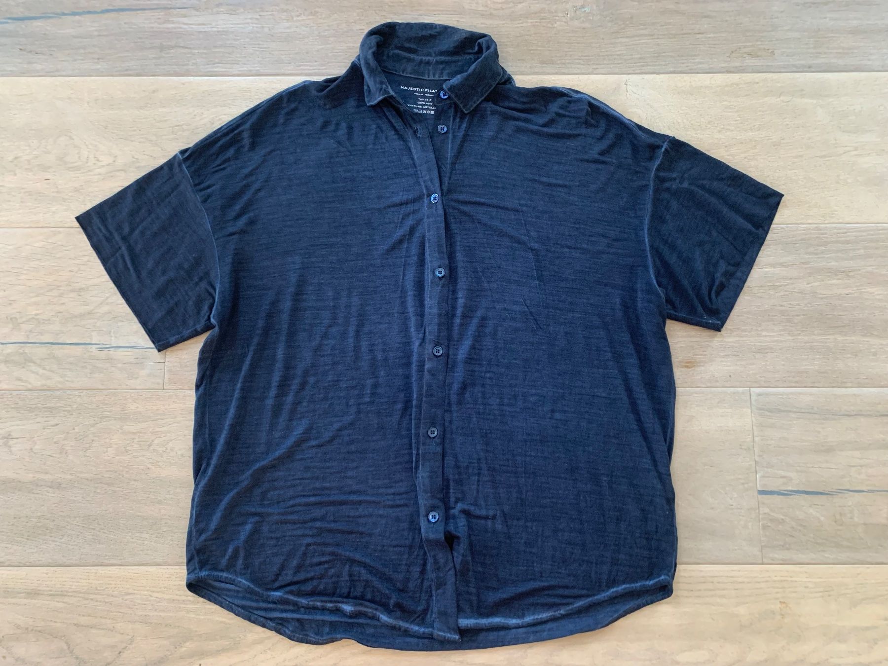 Camicette: Neu Bluse von Majestic gr. M Seide – Nuovo (secondo la descrizione) da Nuglar venduto da Korsika2