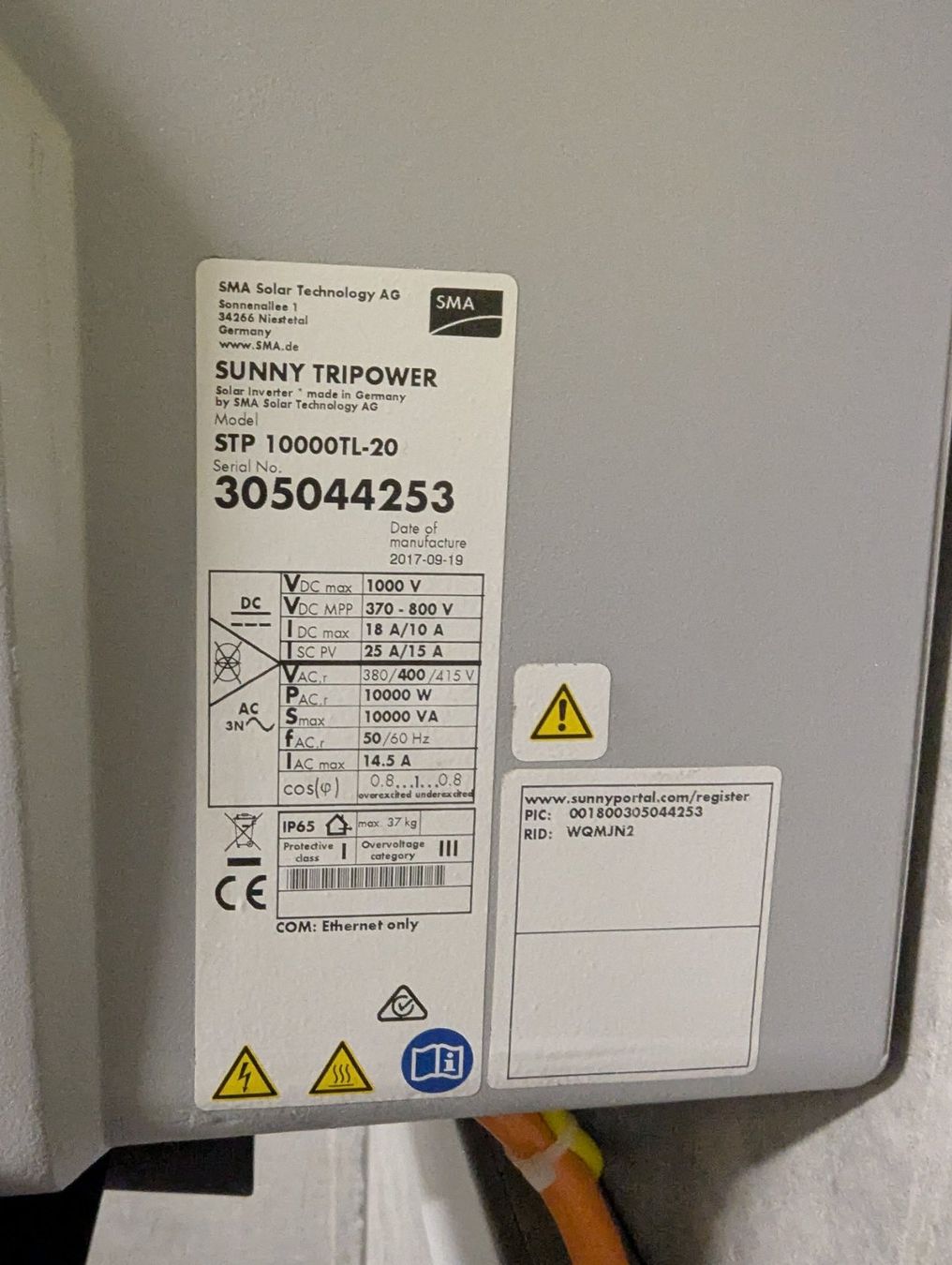 Inverter: Photovoltaischer Wechselrichter – Usato da Lengnau AG venduto da Ehrendingen 1