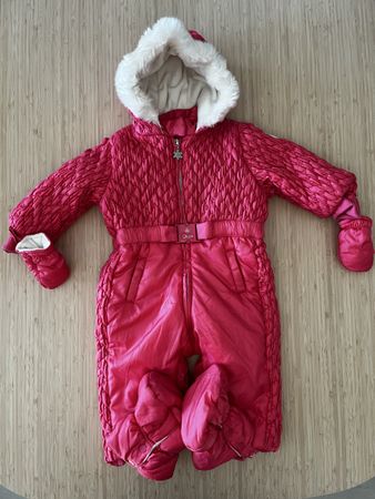 Chicco combinaison d'hiver fille taille 80 avec moufles
