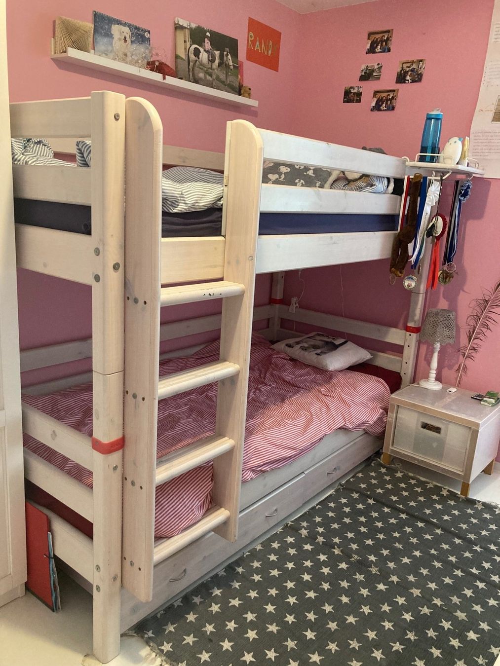 Flexa Betten: FLEXA Etagenbett weiss lasiert – Gebraucht aus Wettingen von enpat