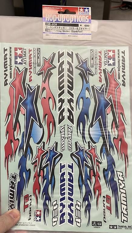 Tamiya Modellismo RC: Tamiya sticker Star and Fire – Usato da Wohlen AG venduto da astrafanatik