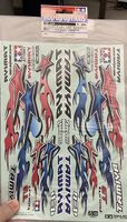 Tamiya sticker Star and Fire