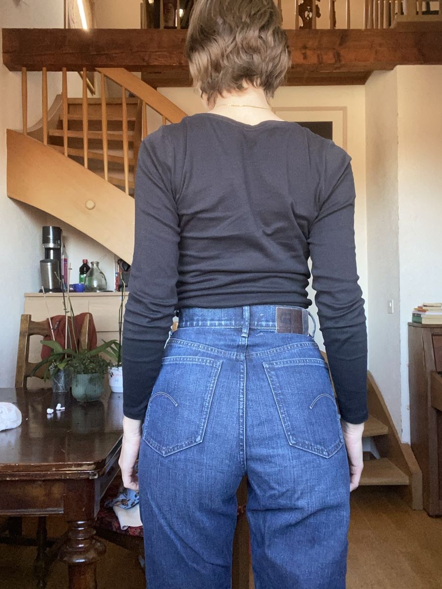 Jeans: High waisted washed straight jeans – Nuovo (secondo la descrizione) da Bern venduto da alexjop 2
