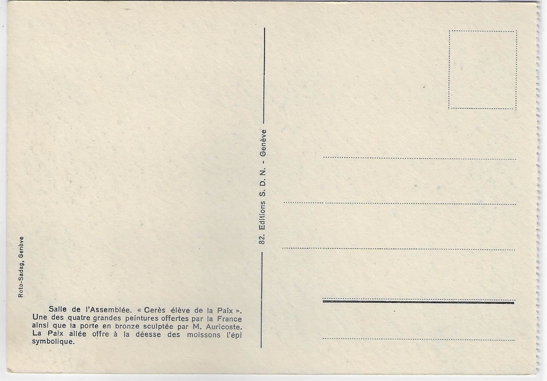 Cartes postales: Geneve - Société des Nations – Antique à Ettingen par Kartenplanet 1