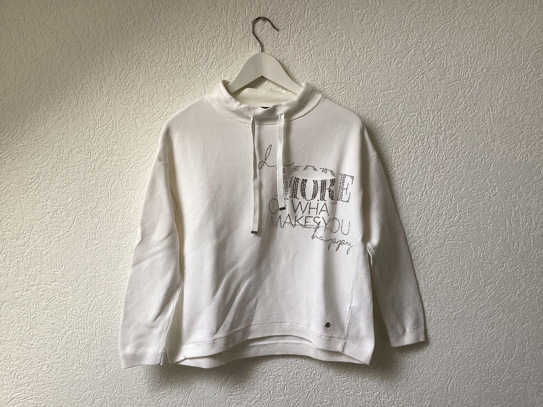Monari Pulls & Sweat-shirts: Monari schöner Pullover, Gr. 36, Weiss, mit Strass – D'occasion à Homberg b. Thun par Homata