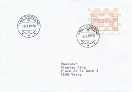 ATM 19 Brief B-Post ATM 85 Rp. 09.09.2010 Yvonand