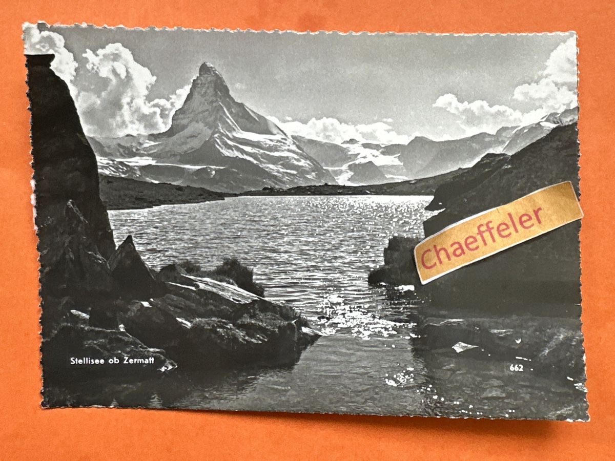 Cartoline postali: Stellisee ob Zermatt. – Usato da Zürich venduto da Chaeffeler