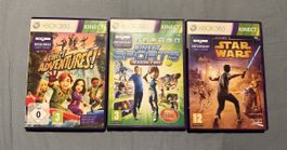 Xbox 360 Kinect Spiele - Adventures, Sports,  Star Wars