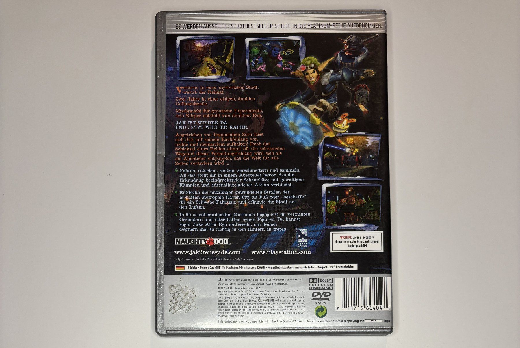 Jeux: PS2 - Jak II – D'occasion à Allschwil par Bullach 2
