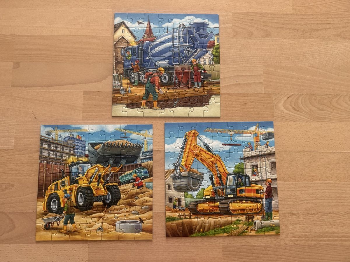 Ravensburger Puzzles: Ravensburger Puzzle 3x49 Baustelle – D'occasion à St. Gallen par gat_kp29 2