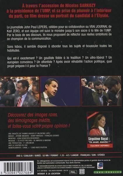 Tutti i DVDs: Nicolas Sarkozy Élysez-Moi! Documentaire Jean-Paul Lepers – Usato da Genève venduto da Cockattoo 1