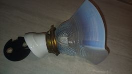 Schöne Jugendstil Lampe Opalin 