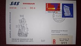 Swissair Geneve - Stockholm 01.04.1974