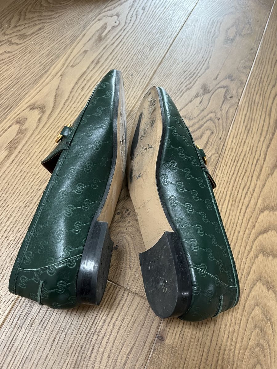 Damenschuhe: Loafer dunkelgrün – Gebraucht aus Jona von Nipponsun 2