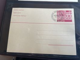 Postkarte Helvetia 50 Ausgabee 21.8.1980 Jahrgang