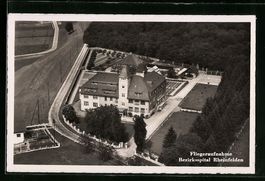 Rheinfelden, Bezirksspital vom Flugzeug 